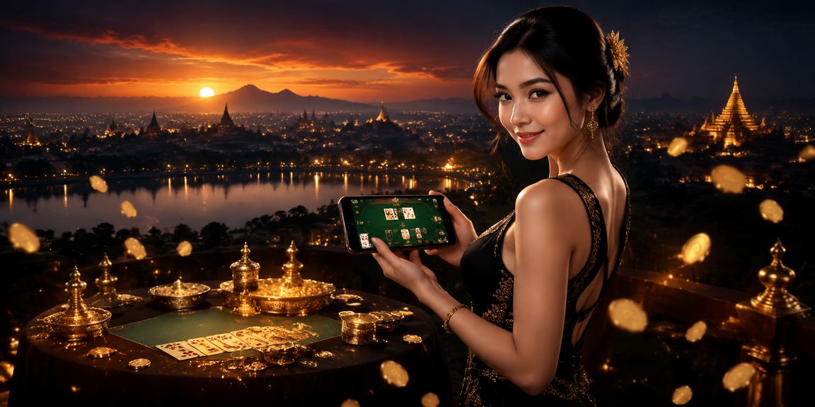 မန္တလေး တောင်တန်းနှင့် ဘုရားကျောင်းများ အနားမှာ စမတ်ဖုန်း ကစားသူများ