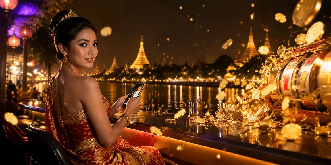 မြန်မာပြည် စလော့ဂိမ်းကစားနေစဉ် မြင်ကွင်း